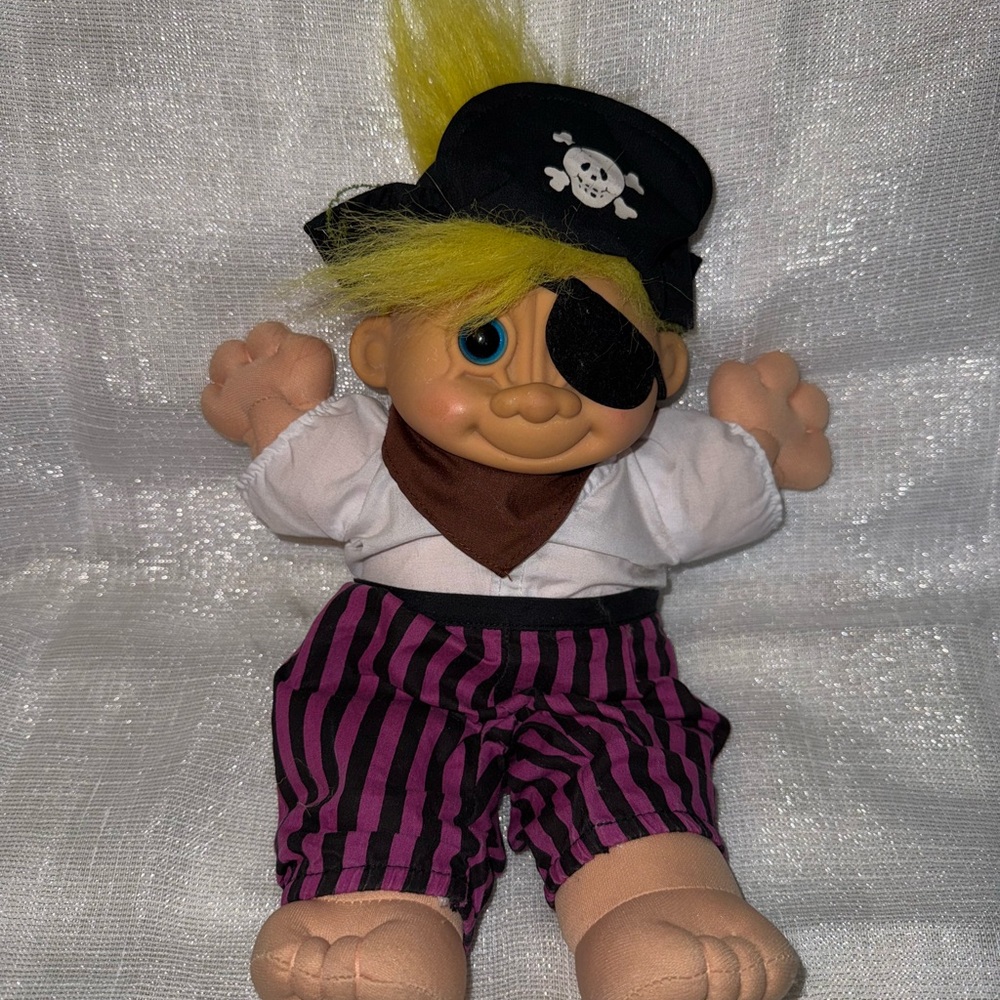VINTAGE Russ Berrie & Co. "Sinbad" Pirate Troll Kidz doll